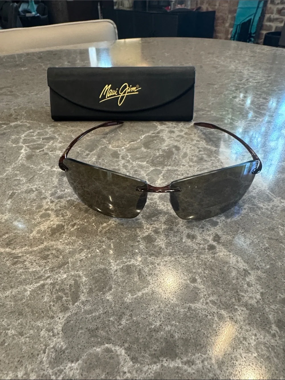 Maui Jim Lighthouse Rimless Sunglasses with x2.5 reader Lenses - Picture 1 of 11